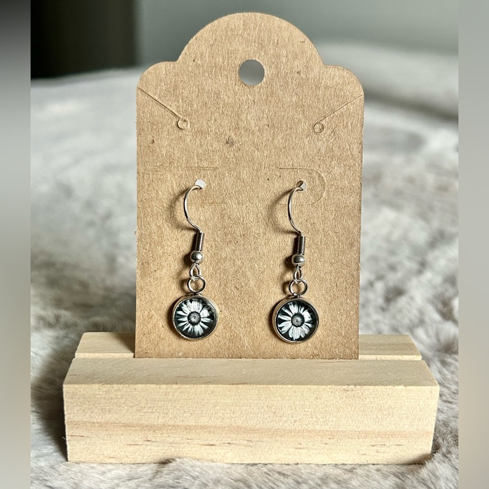 2 for $14 Handmade Flower Fishhook Earrings